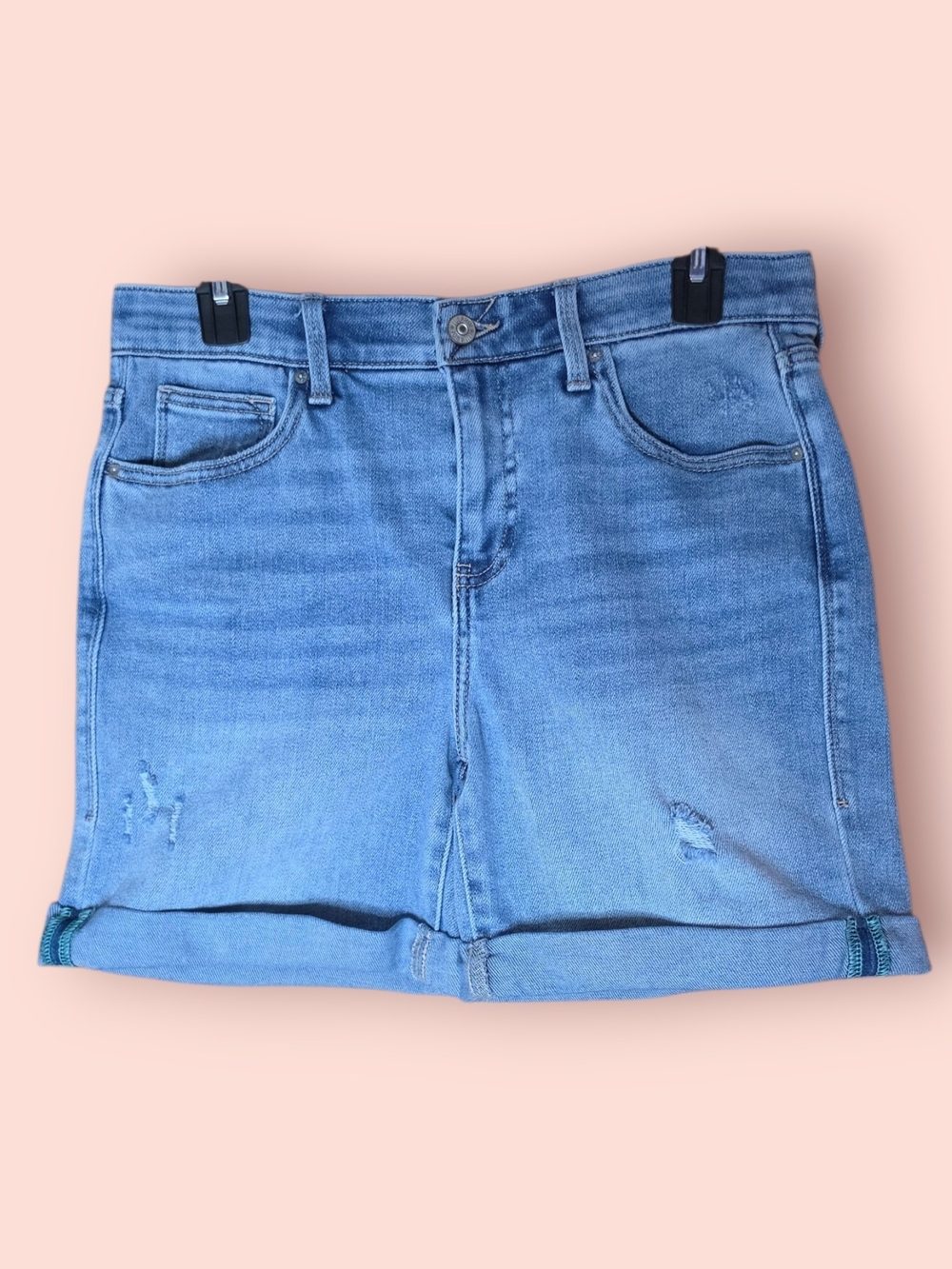 LuLaRoe Light Blue Cuffed Denim Shorts